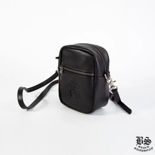 CHROME HEARTS クロムハーツ TAKA MINI LTHR タカ ミニ ショルダーバッグ セメタリークロスパッチ レザーバッグ メンズ レディース CH2001
