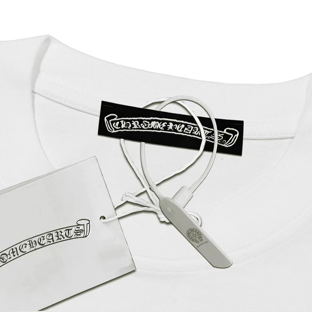 CHROME HEARTS クロムハーツ 長袖Tシャツ ホワイト/ブラック
