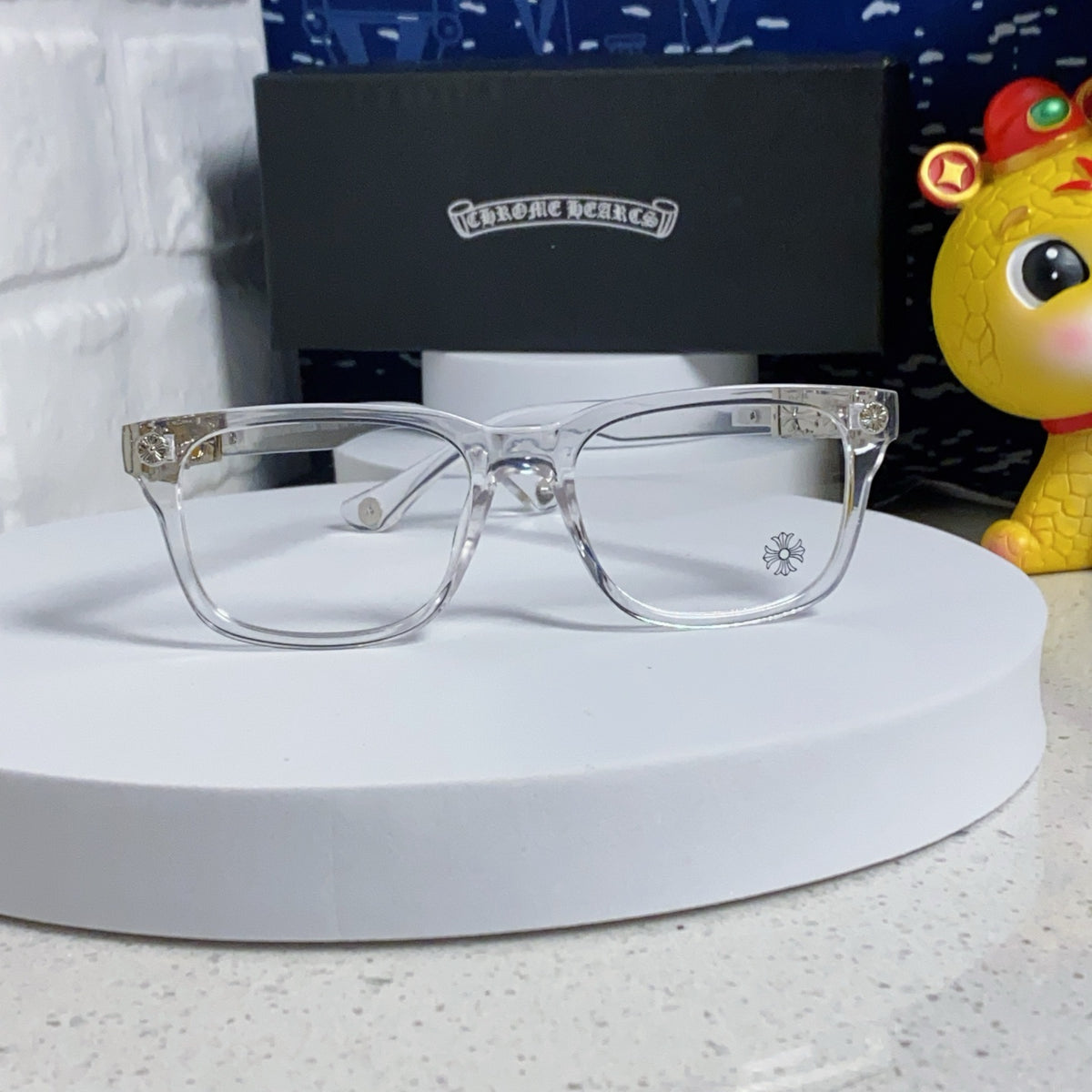 Chrome Hearts Two-Tone Cross Sunglasses