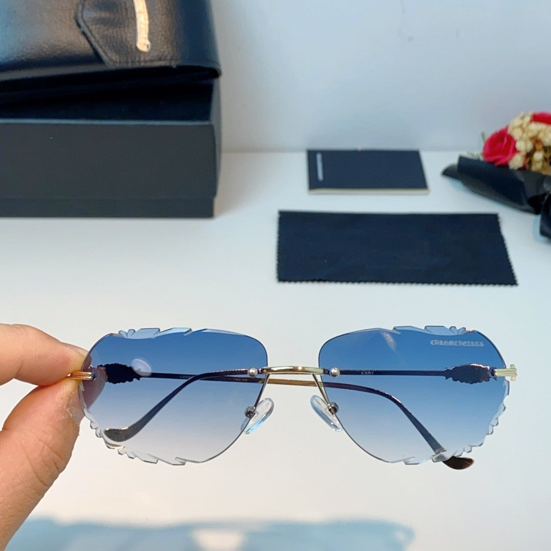 Chrome Hearts Rimless Curve Sunglasses