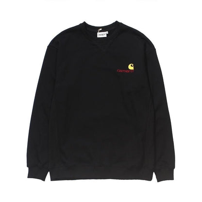 カーハート クルーネック ロゴ刺繍 トレーナー unisex パーカー hoddies 並行輸入品 3