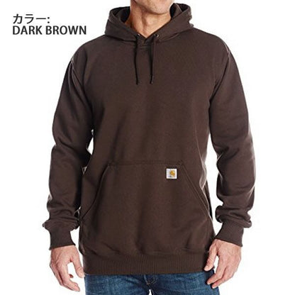 カーハートメンズ トップス スウェット Midweight Hooded Pullover Sweatshirt パーカー プルオーバー ブルー チャコール ネイビー アッシュ ポケット 6