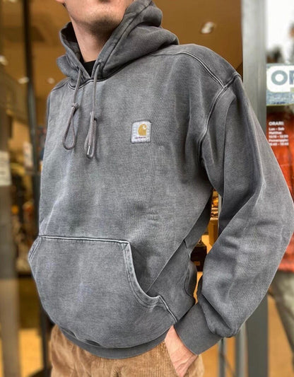 [カーハート] HOODED NELSON SWEAT ダブリューアイピー フード付 スウェット 黒色 ブラック メンズ パーカー 1