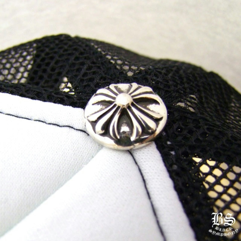 CHROME HEARTS クロムハーツ トラッカーキャップ ブラック×ホワイト 帽子 メンズ レディース ユニセックス HAT042