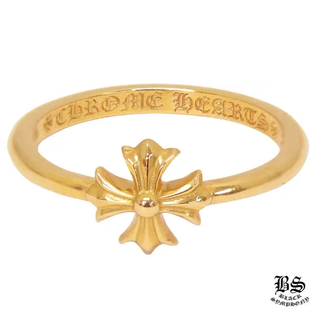 【Chrome Hearts 】クロムハーツ バブルガムリングCHプラス22K 指輪
