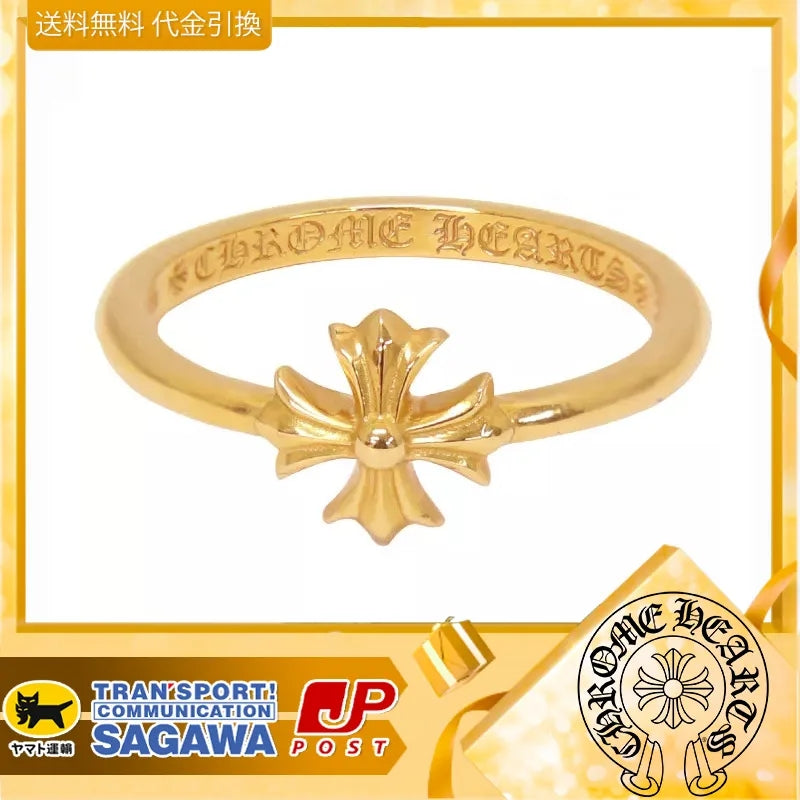 【Chrome Hearts 】クロムハーツ バブルガムリングCHプラス22K 指輪