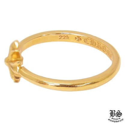 【Chrome Hearts 】クロムハーツ バブルガムリングCHプラス22K 指輪