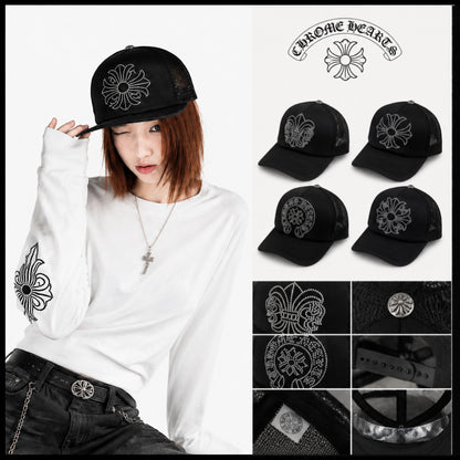 CHROME HEARTS クロムハーツ メッシュトラッカーキャップ ブラック - 商品画像 1