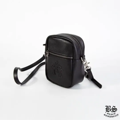 CHROME HEARTS クロムハーツ TAKA MINI LTHR タカ ミニ ショルダーバッグ セメタリークロスパッチ レザーバッグ メンズ レディース CH2001