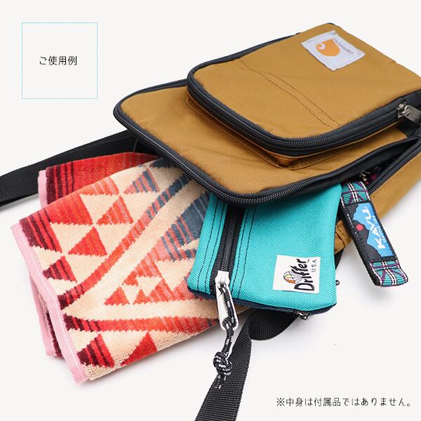 カーハート220700(B0000305) Crossbody Zip Bag ショルダーバッグ ポーチ 小物入れ バッグ 鞄 メンズ レディース ブラウン ブラック カモ 5