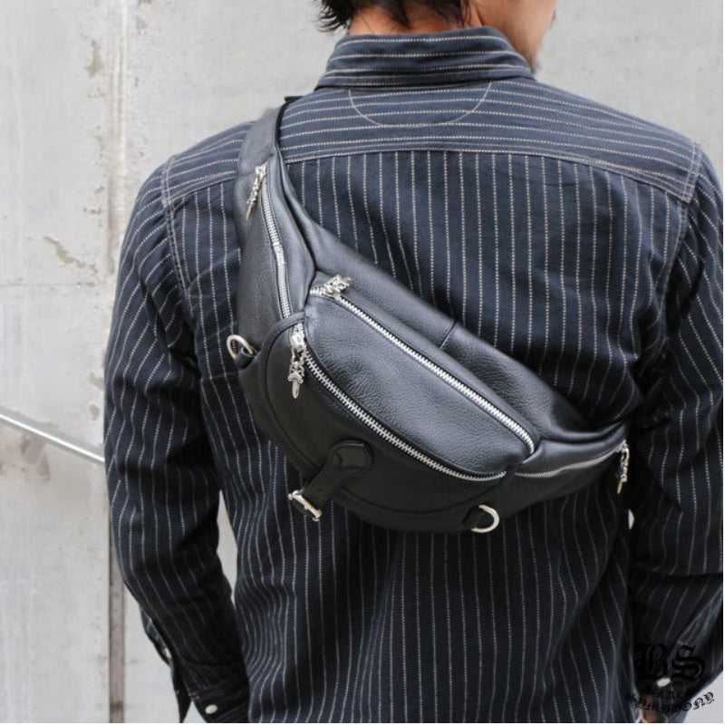 CHROME HEARTS クロムハーツ スナットパック #1 ラージ レザーバッグ メンズ レディース CHROMEBAGS005