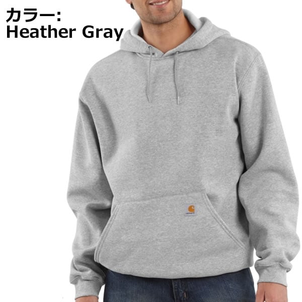 カーハートメンズ トップス スウェット Midweight Hooded Pullover Sweatshirt パーカー プルオーバー ブルー チャコール ネイビー アッシュ ポケット 2