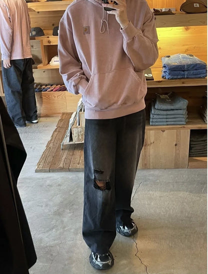 [カーハート] HOODED NELSON SWEAT ダブリューアイピー フード付 スウェット 黒色 ブラック メンズ パーカー 3