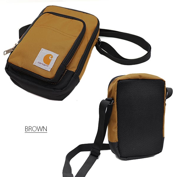 カーハート220700(B0000305) Crossbody Zip Bag ショルダーバッグ ポーチ 小物入れ バッグ 鞄 メンズ レディース ブラウン ブラック カモ 2