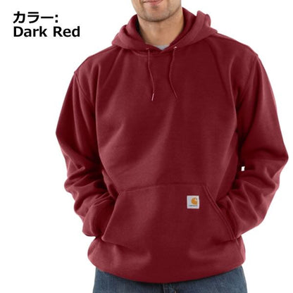 カーハートメンズ トップス スウェット Midweight Hooded Pullover Sweatshirt パーカー プルオーバー ブルー チャコール ネイビー アッシュ ポケット 4