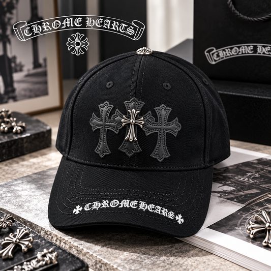 CHROME HEARTS クロムハーツ ロゴ キャップ ブラック