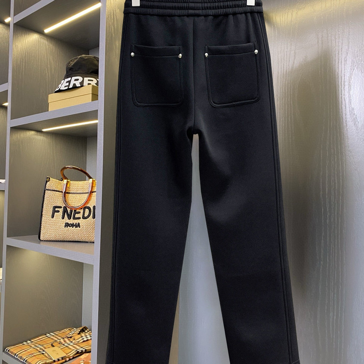 CHROME HEARTS クロムハーツ クロスモチーフ イージーパンツ ブラック メタルリベット ドローコード
