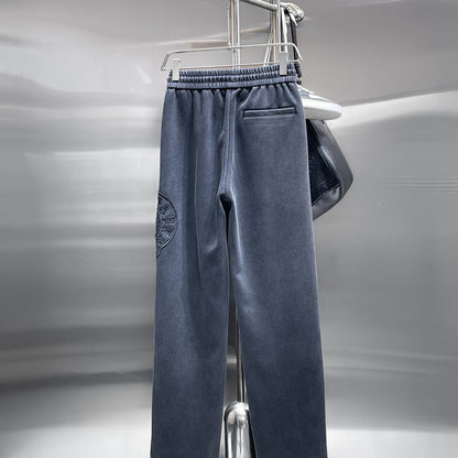 CHROME HEARTS クロムハーツ クロス＆サークルロゴ イージーパンツ ディープブルー ドローコード