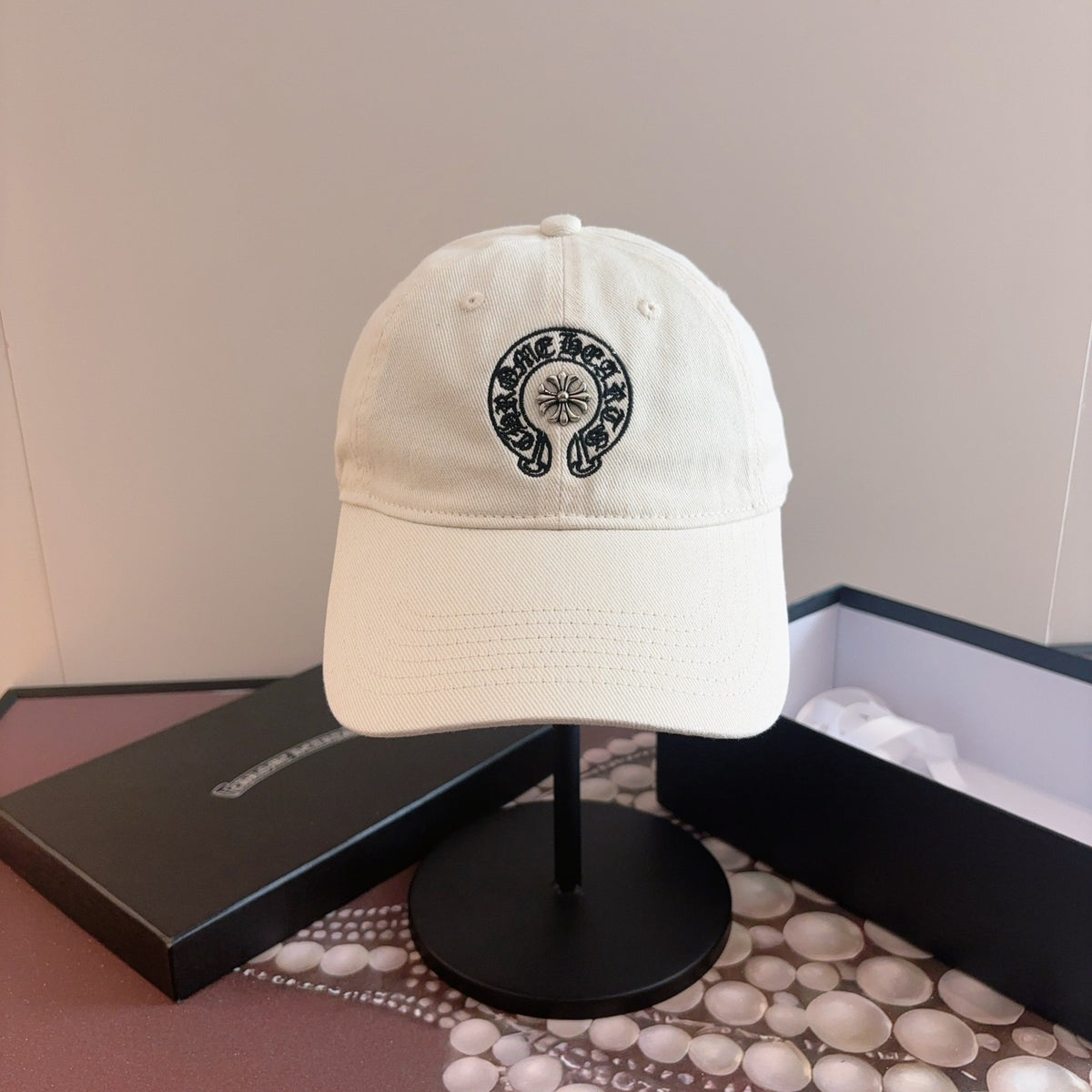 クロムハーツ CHROME HEARTS クロス刺繍 ベースボールキャップ ブラック - 商品画像 4