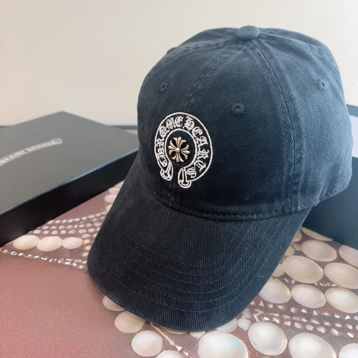 クロムハーツ CHROME HEARTS クロス刺繍 ベースボールキャップ ブラック - 商品画像 3
