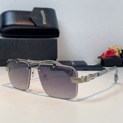 CHROME HEARTS クロムハーツ リムレススクエアサングラス 高遮光レンズ ユニセックス T-EW-SG01-CH-17530