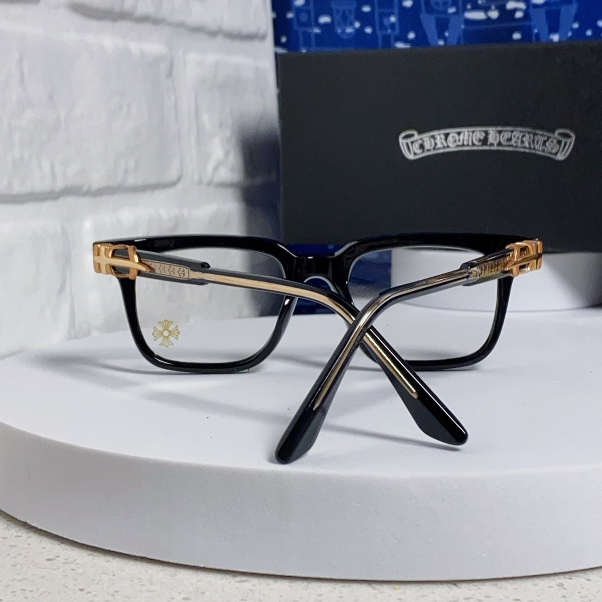 CHROME HEARTS クロムハーツ 超軽量 調光・ブルーライトカット メガネフレーム T-EW-GL01-CH-17666