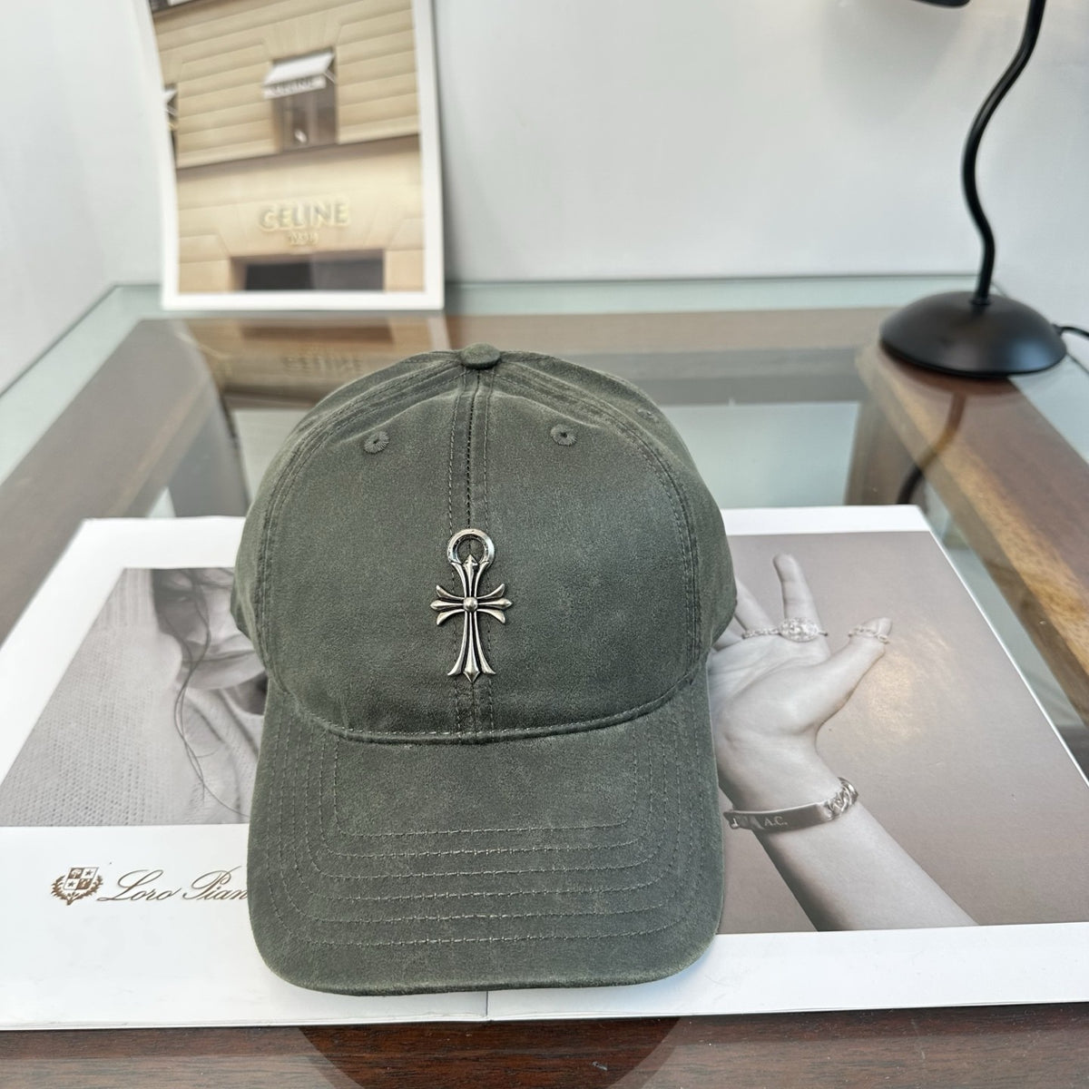 Chrome Hearts クロムハーツ ベースボールキャップ ミリタリーグリーン/ブラック/キャラメルブラウン - 商品画像 4