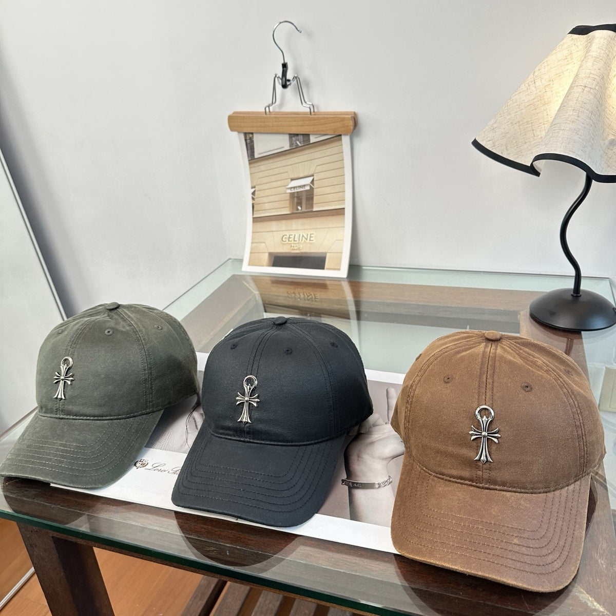Chrome Hearts クロムハーツ ベースボールキャップ ミリタリーグリーン/ブラック/キャラメルブラウン - 商品画像 3