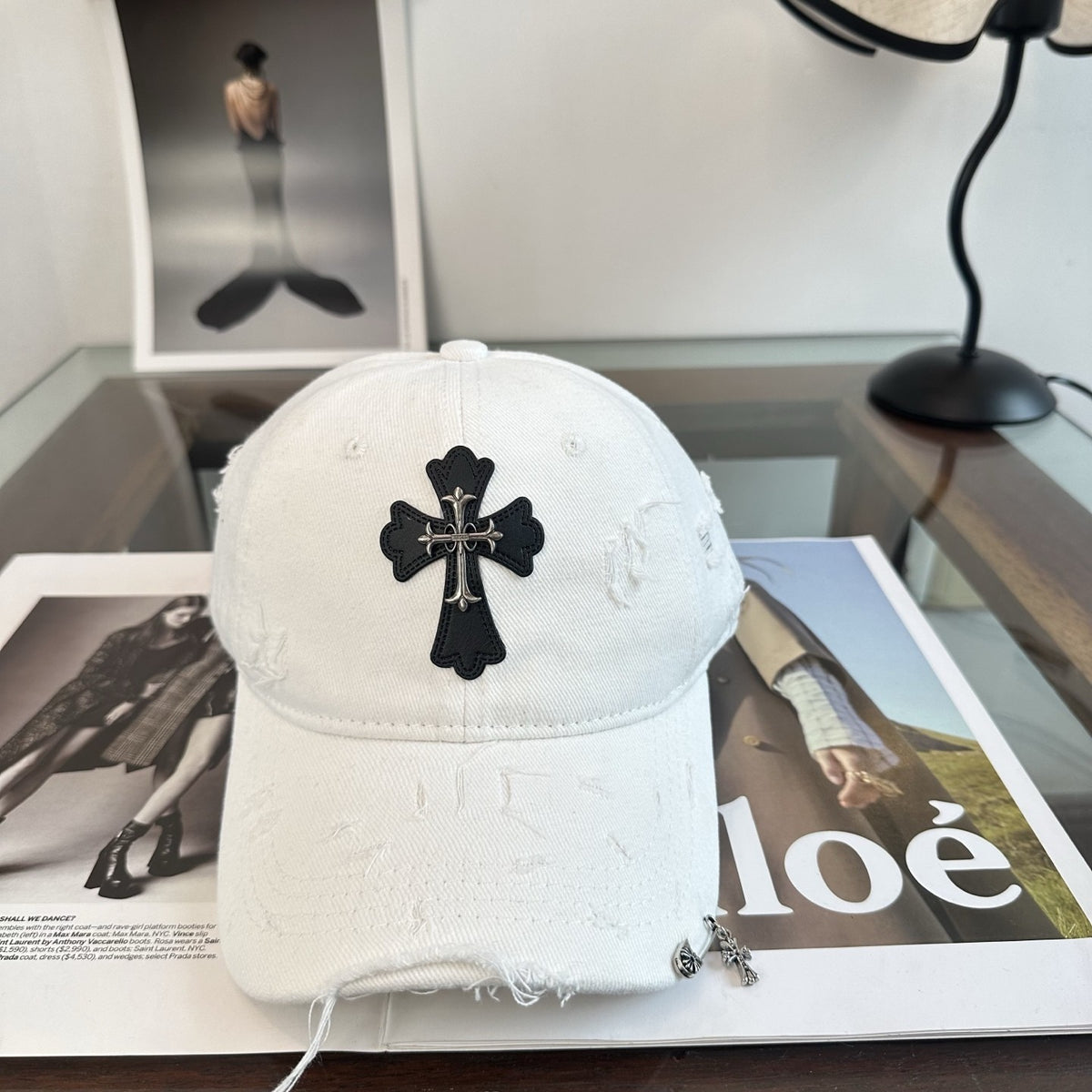 Chromehearts クロムハーツ クロス オールドデザイン ベースボールキャップ ネットセレブ ブロガー 同スタイル - 商品画像 4