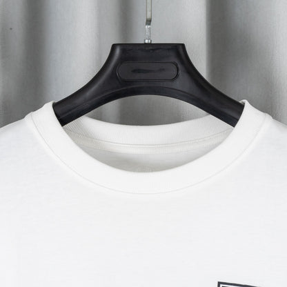 Chrome Hearts クロムハーツ 26SS 春夏 新作 ユニセックス ルーズフィット 320g 双糸コットン100% 長袖Tシャツ ホワイト/黒