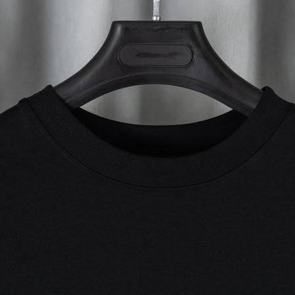 Chrome Hearts クロムハーツ 26SS 春夏新作 ユニセックス ルーズフィット 320g 双糸コットン ロングスリーブTシャツ ブラック