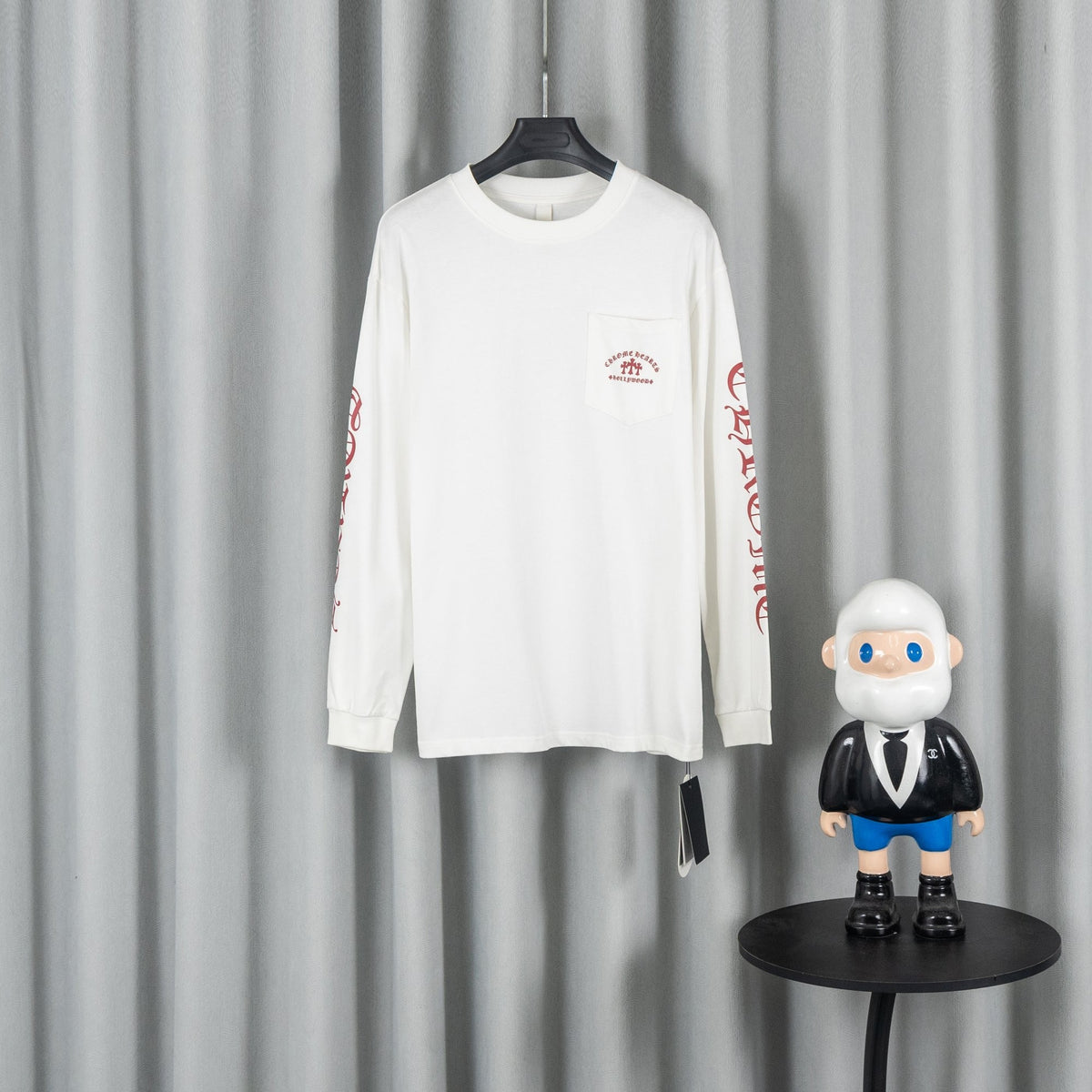 Chrome Hearts クロムハーツ ユニセックス リラックスフィット 長袖Tシャツ ミルクホワイト