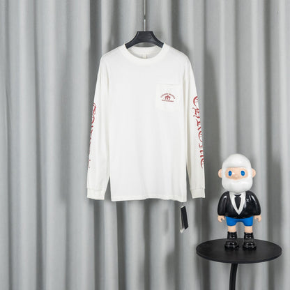 Chrome Hearts クロムハーツ ユニセックス リラックスフィット 長袖Tシャツ ミルクホワイト
