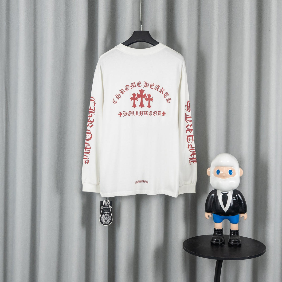 Chrome Hearts クロムハーツ ユニセックス リラックスフィット 長袖Tシャツ ミルクホワイト