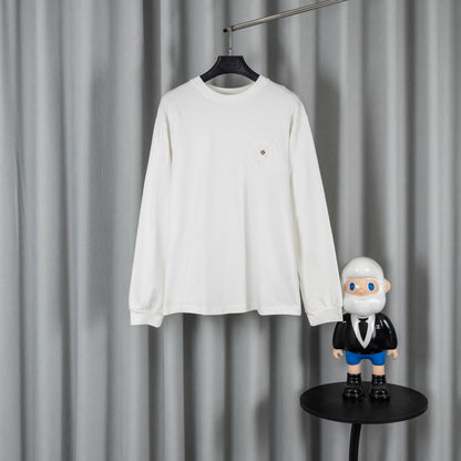 CHROME HEARTSクロムハーツ 26SS 春夏新作 ユニセックス ゆったり長袖Tシャツ オフホワイト/ブラック
