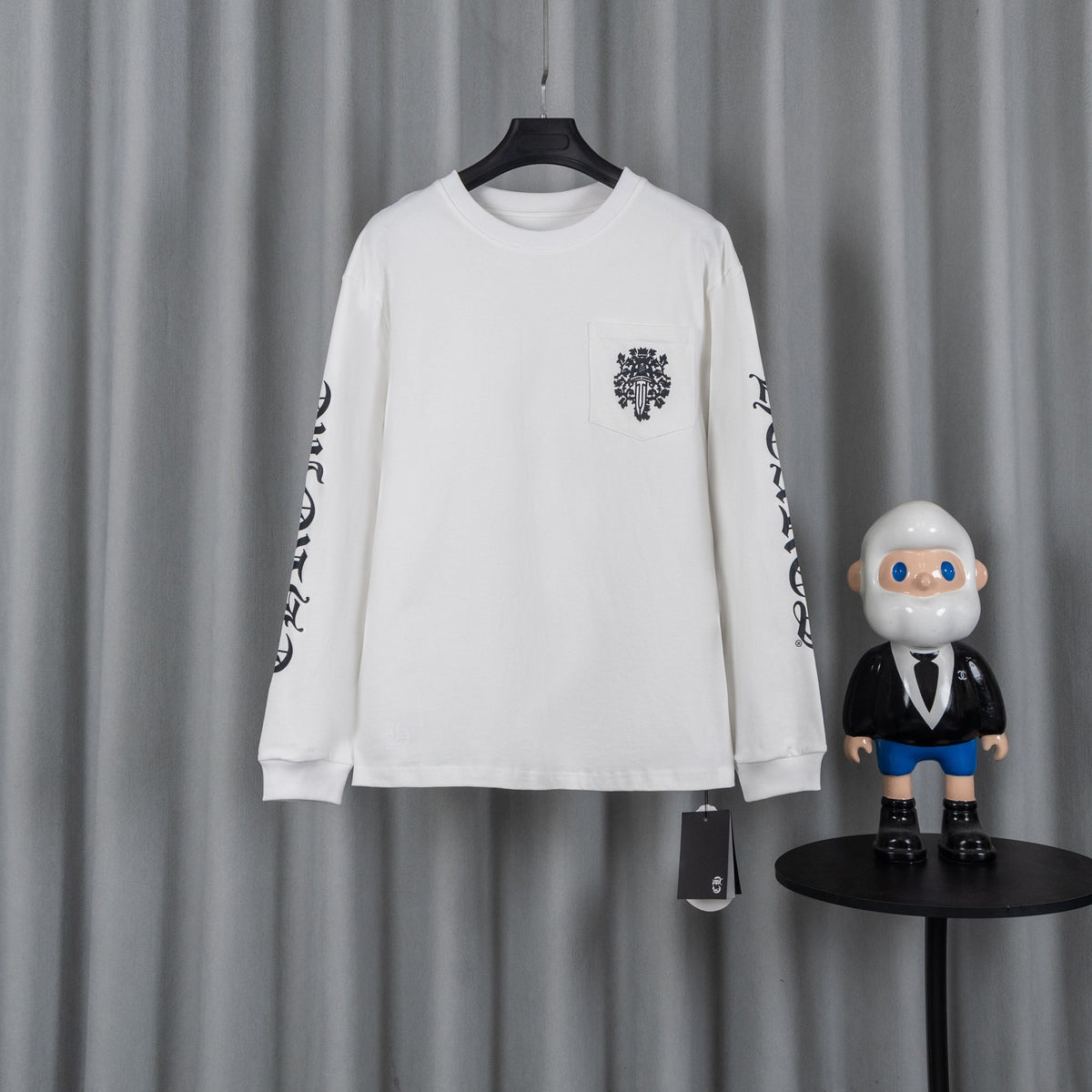 Chrome Hearts クロムハーツ 26SS 新作 ユニセックス ゆったり長袖Tシャツ (ホワイト/ブラック)