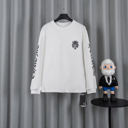 Chrome Hearts クロムハーツ 26SS 新作 ユニセックス ゆったり長袖Tシャツ (ホワイト/ブラック)