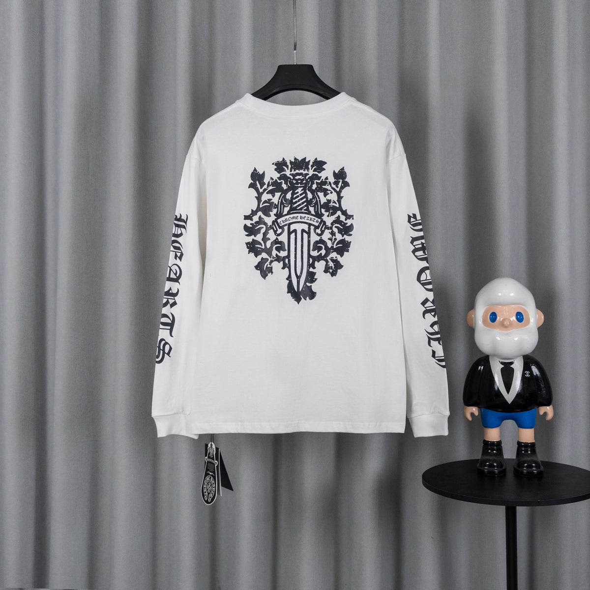 Chrome Hearts クロムハーツ 26SS 新作 ユニセックス ゆったり長袖Tシャツ (ホワイト/ブラック)