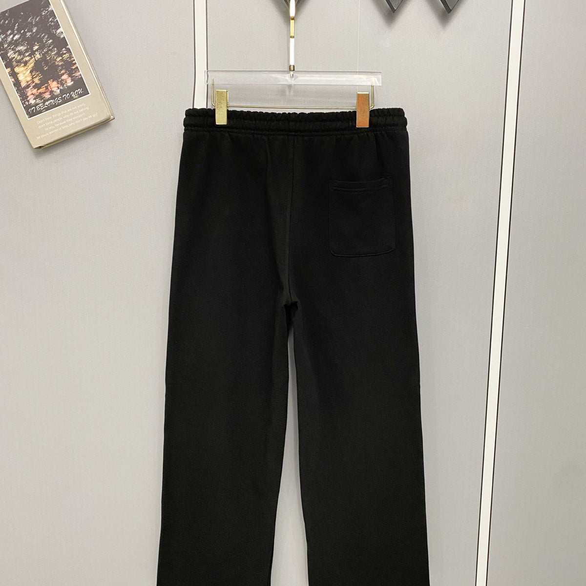CHROME HEARTS クロムハーツ カラーロゴ刺繍 ヘビーウェイト スウェットパンツ ブラック 420g