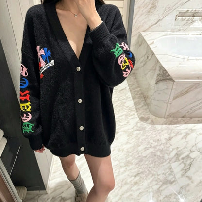 Chrome Hearts クロムハーツ フォークスミンクニットカーディガン ミルクホワイト - Image 3