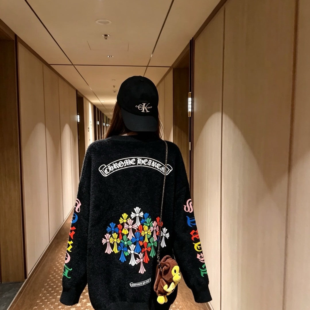 Chrome Hearts クロムハーツ フォークスミンクニットカーディガン ミルクホワイト - Image 4