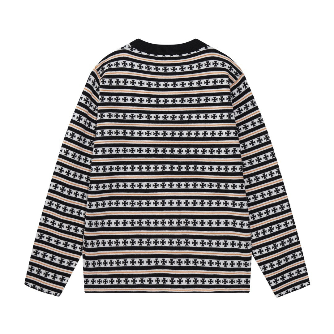 Chrome Hearts クロムハーツ 満身プリントウールセーター ブラック/イエロー - Image 3