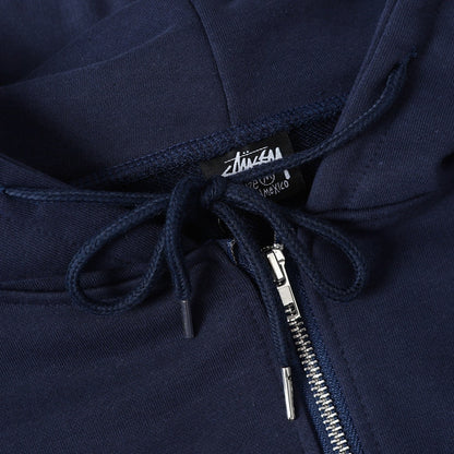 STUSSY スタッシー 反転レタープリント 男女兼用 ズップアップフーディ HN303