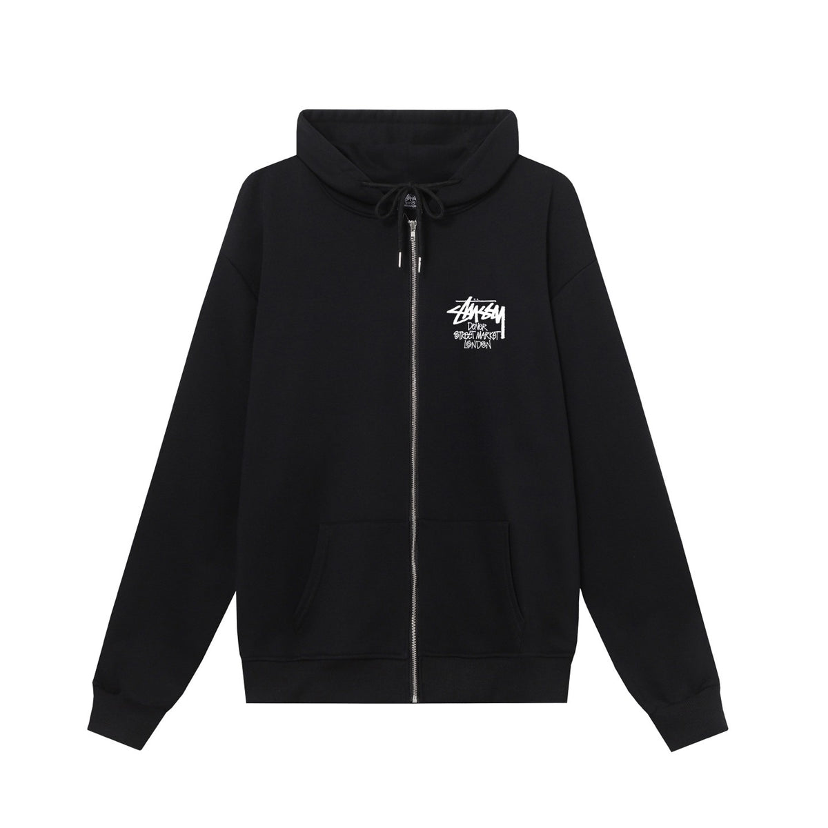 STUSSY ステューシー DSMロンドンシティ限定シリーズ NEW YORKプリント 男女兼用 フード付きジッパージャケット HN332