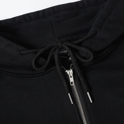 STUSSY スタシー DSM都市限定コレクション NEW YORK プリント ジップアップ フーデッドジャケット HN322 ブラック