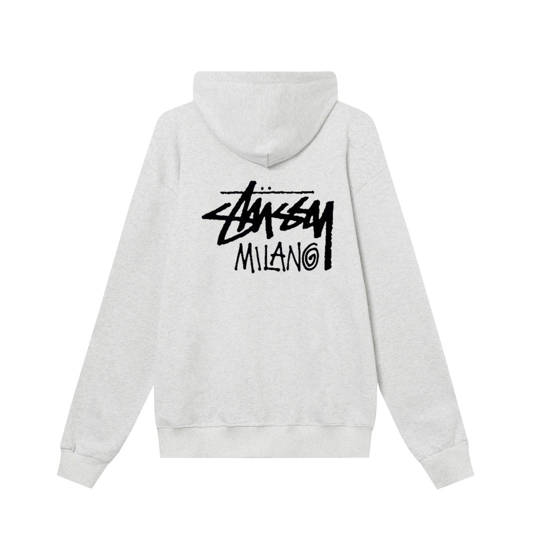 Stussy スタッシー ミラノシティ限定 ズップアップフーディ 男女兼用