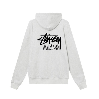 Stussy スタッシー ミラノシティ限定 ズップアップフーディ 男女兼用