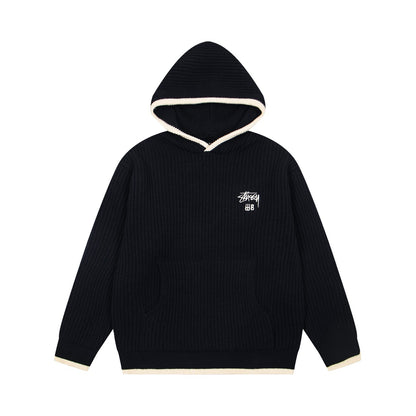 Stüssy × Wales Bonner Waffle Knit Hoodie — image 3