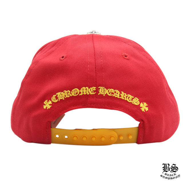 CHROME HEARTS クロムハーツ 5パネル ベースボールキャップ CHロゴ レッド 帽子 メンズ レディース ユニセックス CH2016