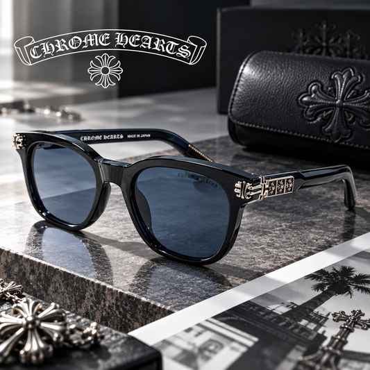 CHROME HEARTS クロムハーツ SMOKE SHOW サングラス ブラック T-EW-SG01-CH-17686